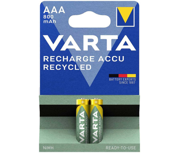 Varta Recharge Accu Recycled AAA 800mAh (2 szt.) - 1456590 - zdjęcie